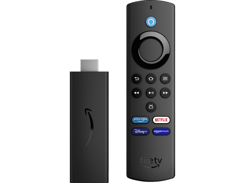 Amazon Fire TV Stick Lite mit Alexa-Sprachfernbedienung Lite (ohne TV-Steuerungstasten) Streaming Stick, Schwarz